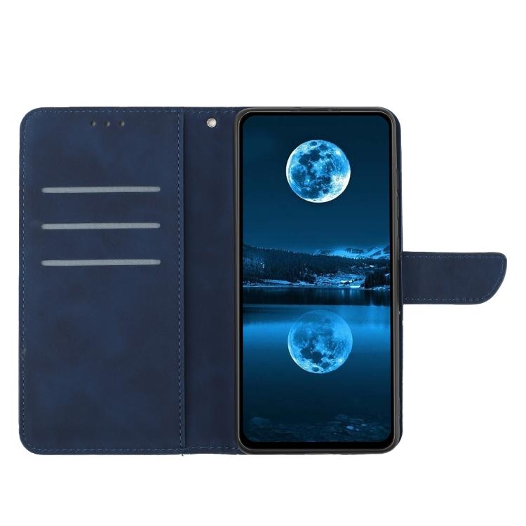 Peňaženkové puzdro Embossing Pattern Stitchy modré – Xiaomi Redmi 15 4G/5G | Lacné Kryty Lacné Kryty | Peňaženkové puzdro Embossing Pattern Stitchy modré – Xiaomi Redmi 15 4G/5G | Lacné Kryty