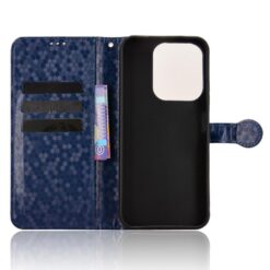 Peňaženkové puzdro Honeycomb Dot Texture Case modré – Xiaomi Redmi 15C | Lacné Kryty Lacné Kryty | Peňaženkové puzdro Honeycomb Dot Texture Case modré – Xiaomi Redmi 15C | Lacné Kryty