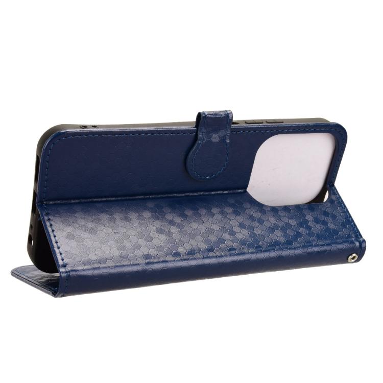 Peňaženkové puzdro Honeycomb Dot Texture Case modré – Xiaomi Redmi 15C | Lacné Kryty Lacné Kryty | Peňaženkové puzdro Honeycomb Dot Texture Case modré – Xiaomi Redmi 15C | Lacné Kryty