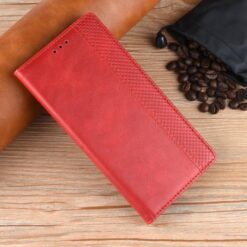 Lacné Kryty | Peňaženkové puzdro Retro Leather červené – Realme Note 70T | Lacné Kryty