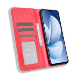 Lacné Kryty | Peňaženkové puzdro Retro Leather červené – Realme Note 70T | Lacné Kryty
