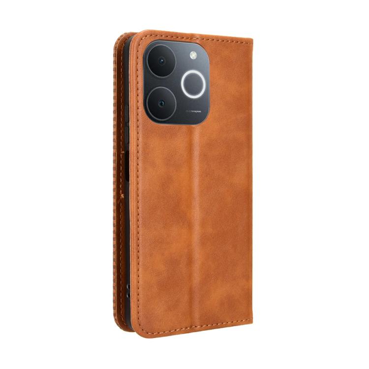 Peňaženkové puzdro Retro Leather hnedé – Realme Note 70T | Lacné Kryty Lacné Kryty | Peňaženkové puzdro Retro Leather hnedé – Realme Note 70T | Lacné Kryty