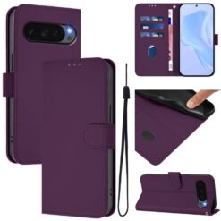 Lacné Kryty | Peňaženkové puzdro Solid fialové – Google Pixel 10 Pro XL | Lacné Kryty