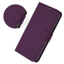 Lacné Kryty | Peňaženkové puzdro Solid fialové – Realme C71 | Lacné Kryty