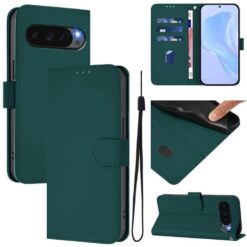 Lacné Kryty | Peňaženkové puzdro Solid zelené – Google Pixel 10 Pro XL | Lacné Kryty