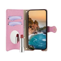 Peňaženkové puzdro Chain Wallet Case ružové – Samsung Galaxy A17 5G | Lacné Kryty Lacné Kryty | Peňaženkové puzdro Chain Wallet Case ružové – Samsung Galaxy A17 5G | Lacné Kryty