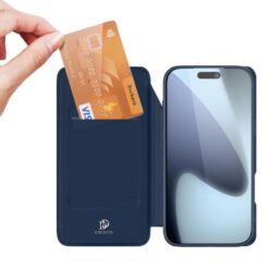 Lacné Kryty | Peňaženkové puzdro Dux Ducis Skin Pro modré – Apple iPhone Air | Lacné Kryty