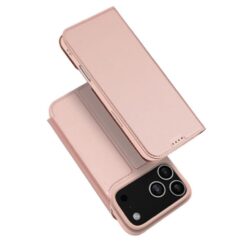 Peňaženkové puzdro Dux Ducis Skin Pro ružové – Apple iPhone 17 Pro Max
