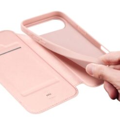 Lacné Kryty | Peňaženkové puzdro Dux Ducis Skin Pro ružové – Apple iPhone Air | Lacné Kryty