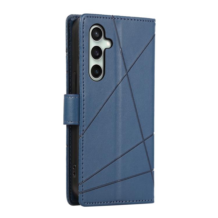 Peňaženkové puzdro Embossing Pattern Line modré – Samsung Galaxy S25 FE | Lacné Kryty Lacné Kryty | Peňaženkové puzdro Embossing Pattern Line modré – Samsung Galaxy S25 FE | Lacné Kryty
