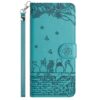 Lacné Kryty | Peňaženkové puzdro Embossing Pattern Mačky červené – Samsung Galaxy S25 FE | Lacné Kryty
