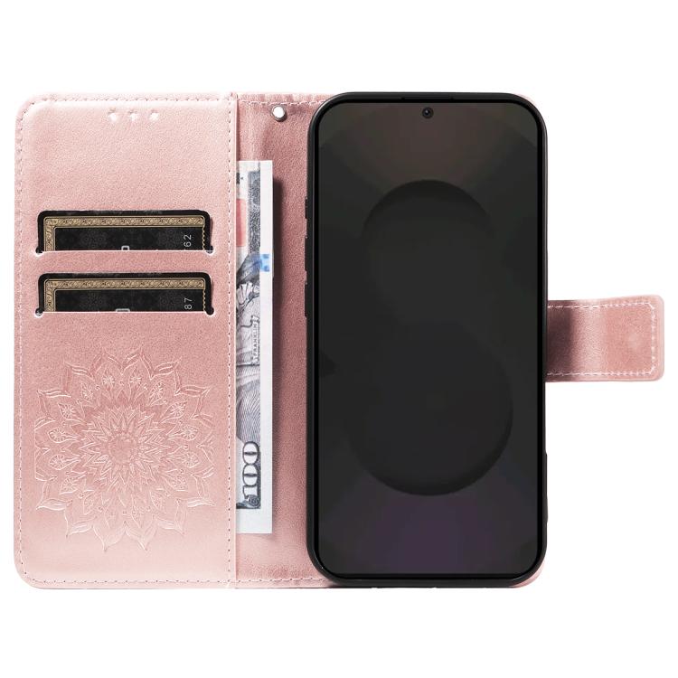 Peňaženkové puzdro Embossing Pattern Slnečnica bledoružové – Samsung Galaxy S25 FE | Lacné Kryty Lacné Kryty | Peňaženkové puzdro Embossing Pattern Slnečnica bledoružové – Samsung Galaxy S25 FE | Lacné Kryty