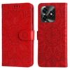Lacné Kryty | Peňaženkové puzdro Embossing Pattern Slnečnica modré – Honor X5c Plus | Lacné Kryty