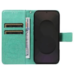 Peňaženkové puzdro Embossing Pattern Slnečnica zelené – Samsung Galaxy S25 FE | Lacné Kryty Lacné Kryty | Peňaženkové puzdro Embossing Pattern Slnečnica zelené – Samsung Galaxy S25 FE | Lacné Kryty