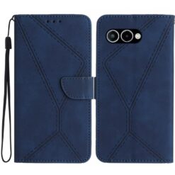 Peňaženkové puzdro Embossing Pattern Stitchy case modré – T Phone 3