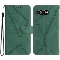 Peňaženkové puzdro Embossing Pattern Stitchy case zelené – T Phone 3
