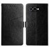 Lacné Kryty | Peňaženkové puzdro Embossing Pattern Stitchy case červené – T Phone 3 | Lacné Kryty