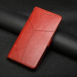 Lacné Kryty | Peňaženkové puzdro Geometric Pattern case hnedé – T Phone 3 | Lacné Kryty