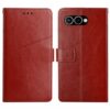 Lacné Kryty | Peňaženkové puzdro Geometric Pattern case modré – T Phone 3 | Lacné Kryty