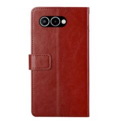 Lacné Kryty | Peňaženkové puzdro Geometric Pattern case hnedé – T Phone 3 | Lacné Kryty