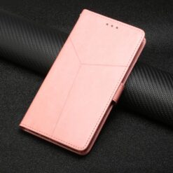 Lacné Kryty | Peňaženkové puzdro Geometric Pattern case ružové – T Phone 3 | Lacné Kryty