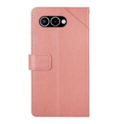Lacné Kryty | Peňaženkové puzdro Geometric Pattern case ružové – T Phone 3 | Lacné Kryty