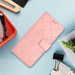 Peňaženkové puzdro Grid case ružové – T Phone 3 | Lacné Kryty Lacné Kryty | Peňaženkové puzdro Grid case ružové – T Phone 3 | Lacné Kryty