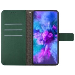 Lacné Kryty | Peňaženkové puzdro Grid case zelené – T Phone 3 | Lacné Kryty