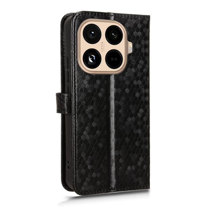 Peňaženkové puzdro Honeycomb Dot Texture Case čierne – Xiaomi 15T Pro | Lacné Kryty Lacné Kryty | Peňaženkové puzdro Honeycomb Dot Texture Case čierne – Xiaomi 15T Pro | Lacné Kryty
