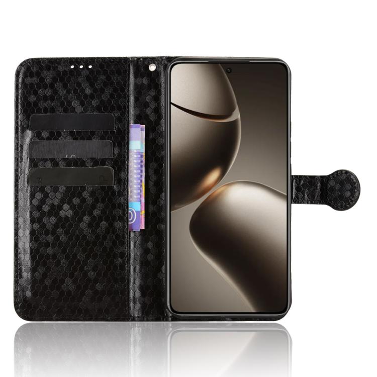 Peňaženkové puzdro Honeycomb Dot Texture Case čierne – Xiaomi 15T Pro | Lacné Kryty Lacné Kryty | Peňaženkové puzdro Honeycomb Dot Texture Case čierne – Xiaomi 15T Pro | Lacné Kryty