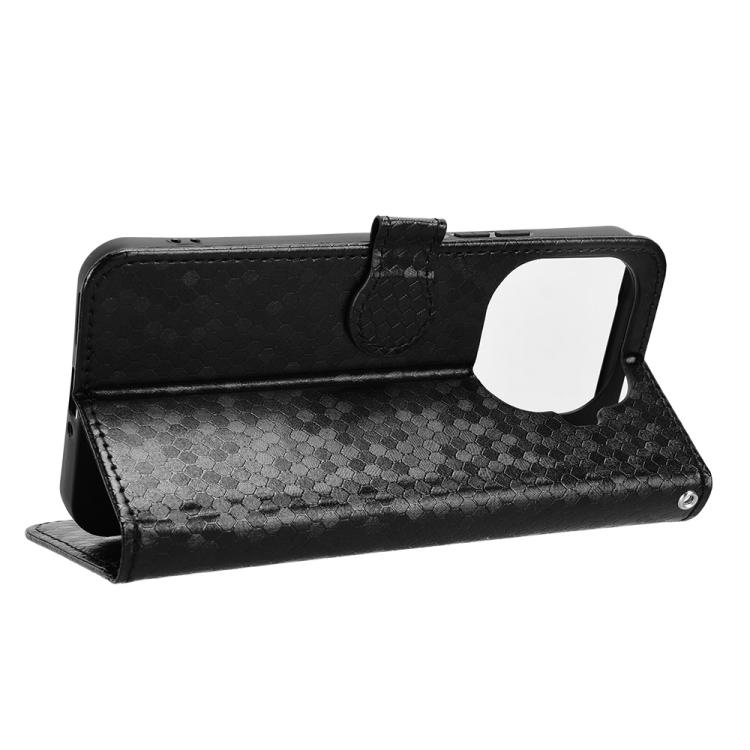 Peňaženkové puzdro Honeycomb Dot Texture Case čierne – Xiaomi 15T Pro | Lacné Kryty Lacné Kryty | Peňaženkové puzdro Honeycomb Dot Texture Case čierne – Xiaomi 15T Pro | Lacné Kryty