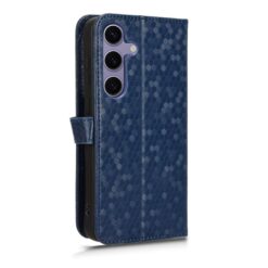 Lacné Kryty | Peňaženkové puzdro Honeycomb Dot Texture Case modré – Samsung Galaxy S25 FE | Lacné Kryty