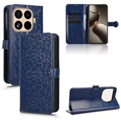 Lacné Kryty | Peňaženkové puzdro Honeycomb Dot Texture Case modré – Xiaomi 15T Pro | Lacné Kryty