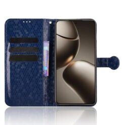 Lacné Kryty | Peňaženkové puzdro Honeycomb Dot Texture Case modré – Xiaomi 15T Pro | Lacné Kryty