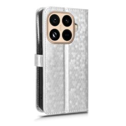 Lacné Kryty | Peňaženkové puzdro Honeycomb Dot Texture Case strieborné – Xiaomi 15T Pro | Lacné Kryty