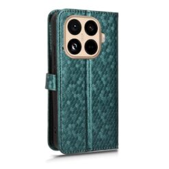 Lacné Kryty | Peňaženkové puzdro Honeycomb Dot Texture Case zelené – Xiaomi 15T Pro | Lacné Kryty