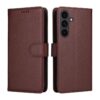 Peňaženkové puzdro Litchi béžové – Samsung Galaxy S25 FE | Lacné Kryty Lacné Kryty | Peňaženkové puzdro Litchi béžové – Samsung Galaxy S25 FE | Lacné Kryty