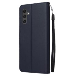 Lacné Kryty | Peňaženkové puzdro Litchi modré – Samsung Galaxy S25 FE | Lacné Kryty