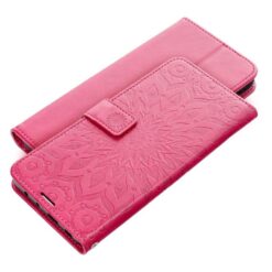 Lacné Kryty | Peňaženkové puzdro Mezzo mandala tmavoružové – Apple iPhone 17 | Lacné Kryty