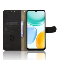 Lacné Kryty | Peňaženkové puzdro Solid čierne – Honor X5c Plus | Lacné Kryty