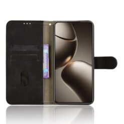 Lacné Kryty | Peňaženkové puzdro Solid čierne – Xiaomi 15T | Lacné Kryty
