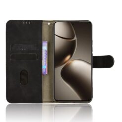 Lacné Kryty | Peňaženkové puzdro Solid čierne – Xiaomi 15T Pro | Lacné Kryty