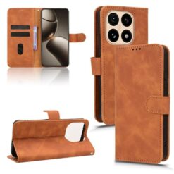 Lacné Kryty | Peňaženkové puzdro Solid hnedé – Xiaomi 15T | Lacné Kryty