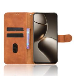 Lacné Kryty | Peňaženkové puzdro Solid hnedé – Xiaomi 15T | Lacné Kryty
