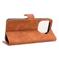 Lacné Kryty | Peňaženkové puzdro Solid hnedé – Xiaomi 15T Pro | Lacné Kryty