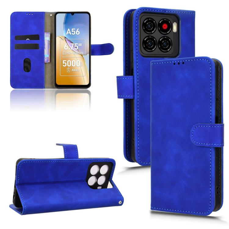 Peňaženkové puzdro Solid modré – ZTE Blade A56 | Lacné Kryty Lacné Kryty | Peňaženkové puzdro Solid modré – ZTE Blade A56 | Lacné Kryty