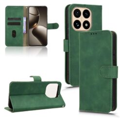 Lacné Kryty | Peňaženkové puzdro Solid zelené – Xiaomi 15T | Lacné Kryty