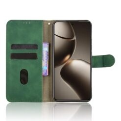 Lacné Kryty | Peňaženkové puzdro Solid zelené – Xiaomi 15T | Lacné Kryty