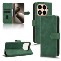 Lacné Kryty | Peňaženkové puzdro Solid zelené – Xiaomi 15T Pro | Lacné Kryty