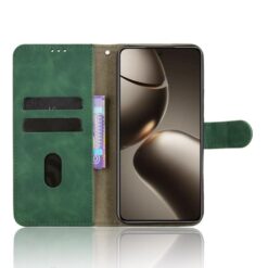 Lacné Kryty | Peňaženkové puzdro Solid zelené – Xiaomi 15T Pro | Lacné Kryty